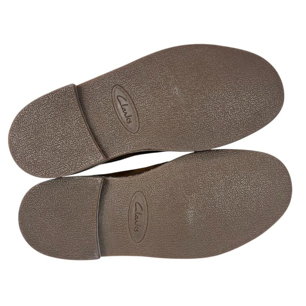 Clarks Men’s 7M Desert Boots Brown‎ Leather Chukka Classic Crepe Sole 26082286